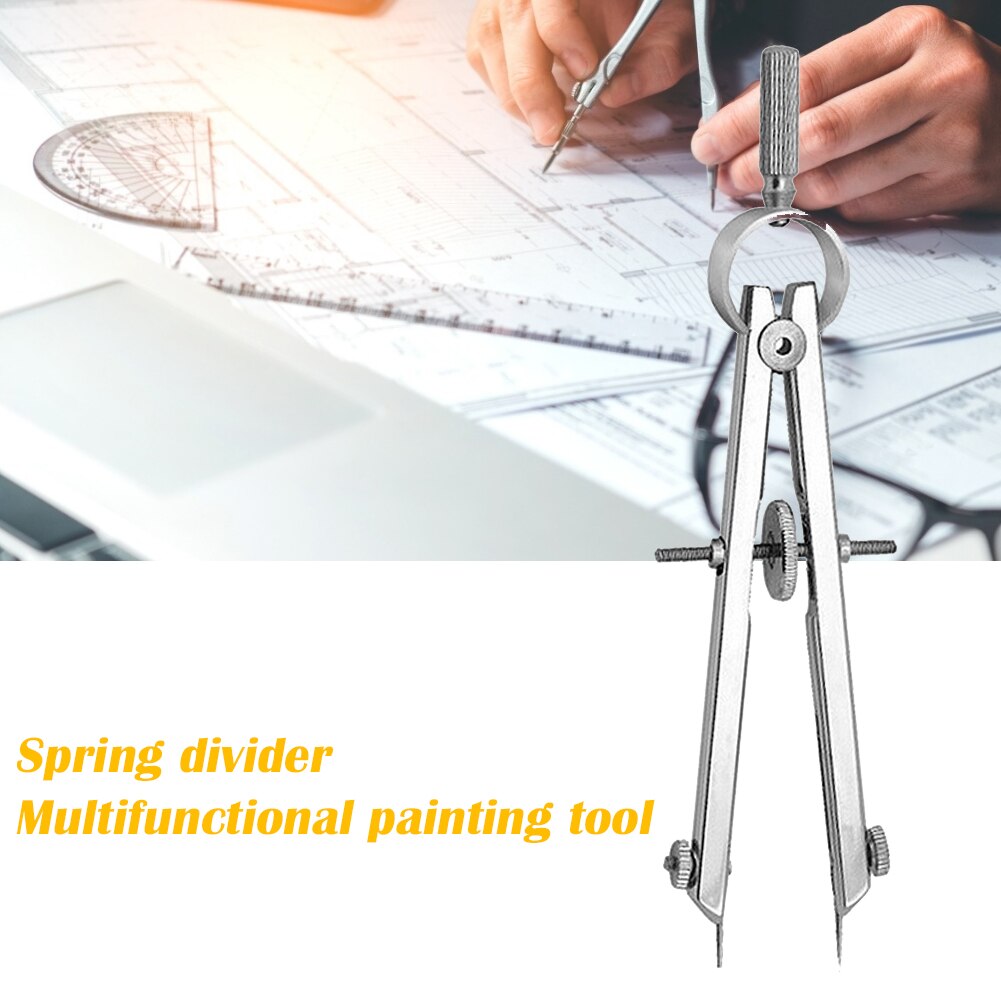 Multifunctional Compasses Drawing Tools Spring Chart Planning Line Caliper Spacer Accurate Gauge Leather Tool Learning Education