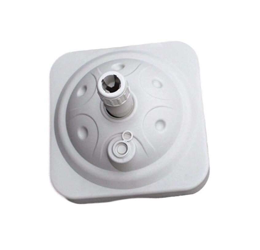 Outdoor Garden Beach Umbrella Stand Plastic Parasol Base Patio Furnit 32mm Rod: White