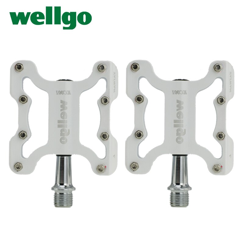 Wellgo KC001 Aluminum Alloy Ultralight MTB BMX Road Bike Pedal Cycling Cr-Mo Spindle Sealed Bearings Bicycle Parts