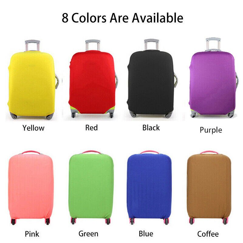 Protection des bagages de voyage multicolore élastique | 18 30, protection des bagages de voyage, Anti-poussière, protection des bagages, housse de valise