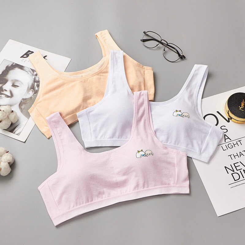 Child Sports Bra Kids Thin Cup Young Girl Bra Cotton Intimates Girls Lingerie Underwear Teenage Bra For Children
