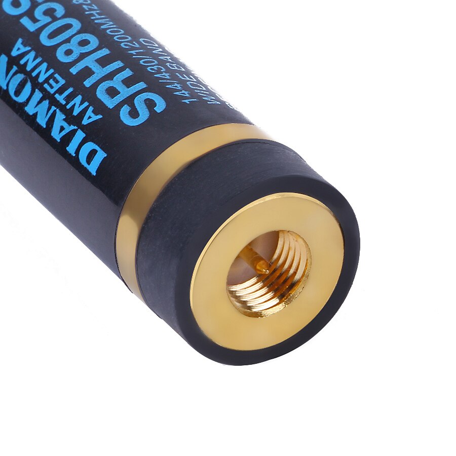 2 stks/partij Diamant SRH805S mini dual band vhf uhf antenne sma mannelijke connector voor Baofeng UV-3R twee manier radio walkie talkie antenne