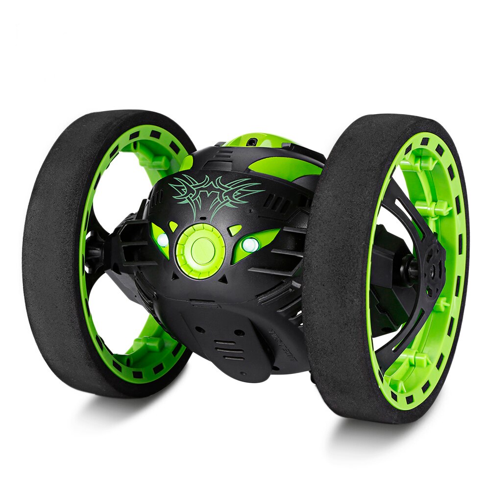 Min Bounce RC Auto 2.4 GHz Draadloze RC Springen Auto met Flexibele Wiel Rotatie LED Licht Leuke Muziek cool Speelgoed voor Kids: Default Title