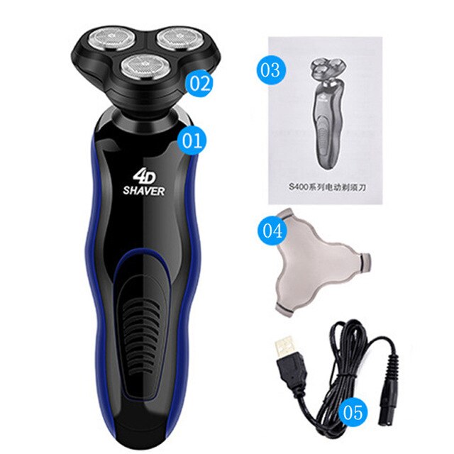 Multifunction 4 In 1 Personal Rechargeable Electric Men Ear Nose Trimmer Hair Clipper Shaver Beard Trimmer: SHVER