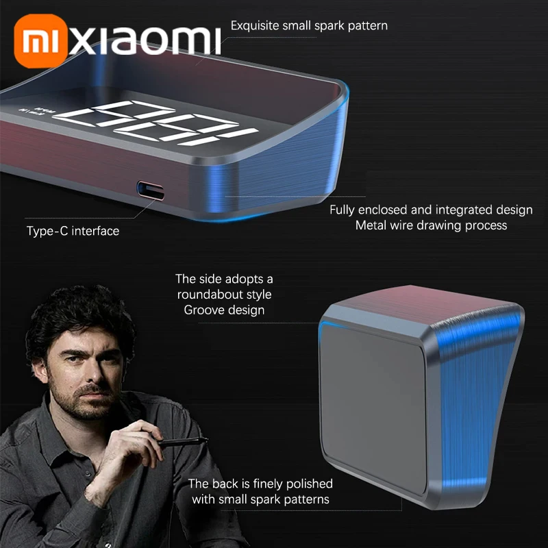 XIAOMI Car Speedometer HUD Head-Up Display Digital Speed Meter Windshield Projector Vehicles Truck Auto Electronics Accessories