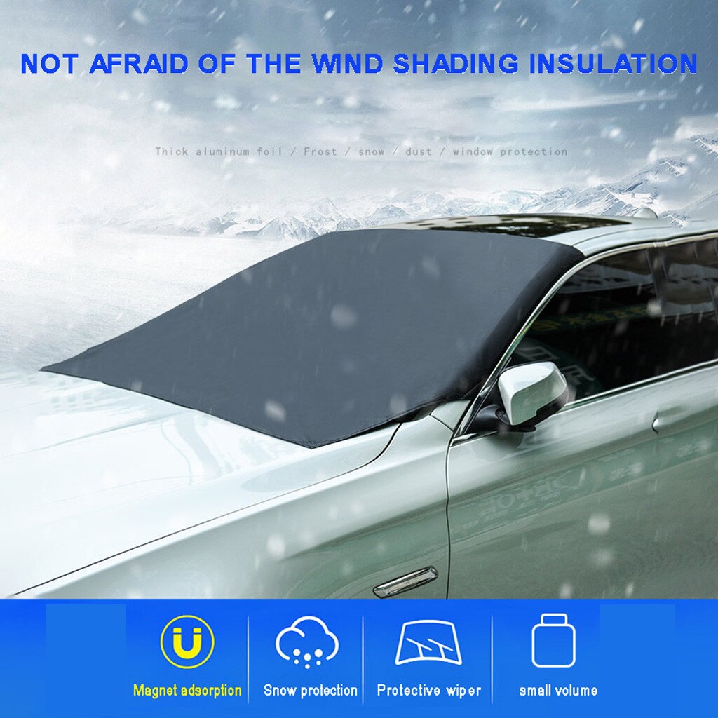210X120Cm Magnetische Zonnescherm Van Auto, Waterdicht Voorruit, Sneeuw Zonnescherm, voordeur Bescherming Cover Van Auto