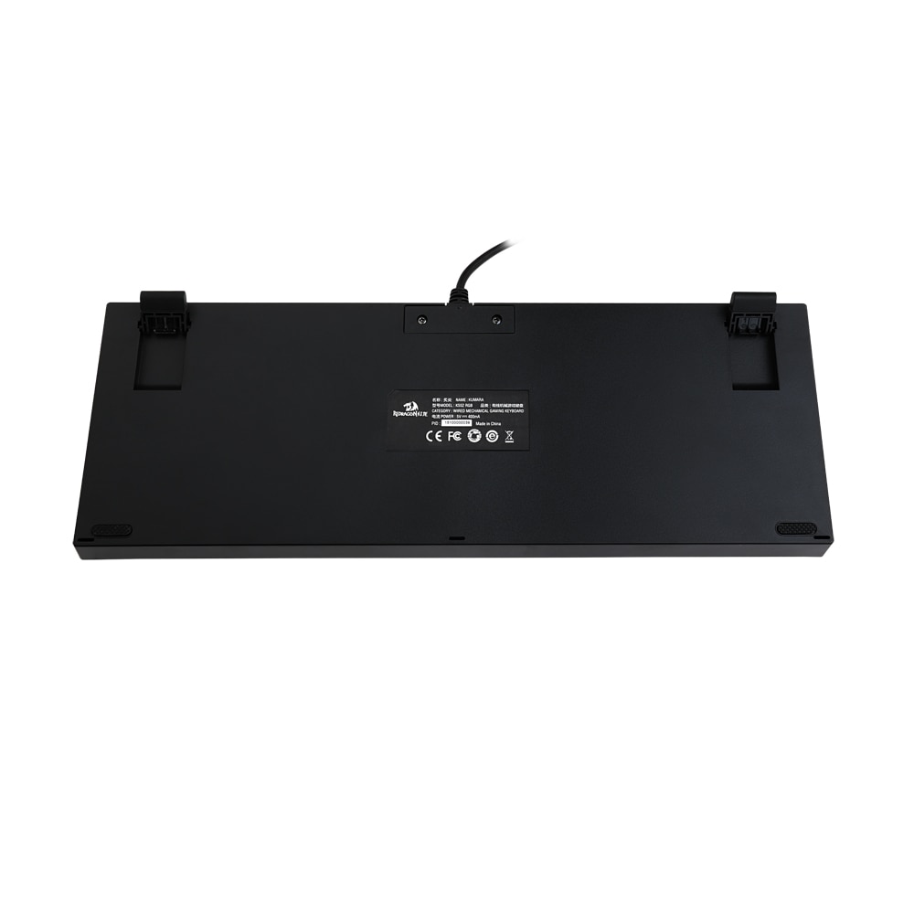 Redragon k552 teclado de jogo, teclado mecânico 87 teclas rgbled retroiluminado para computador mecânico com interruptores azuis