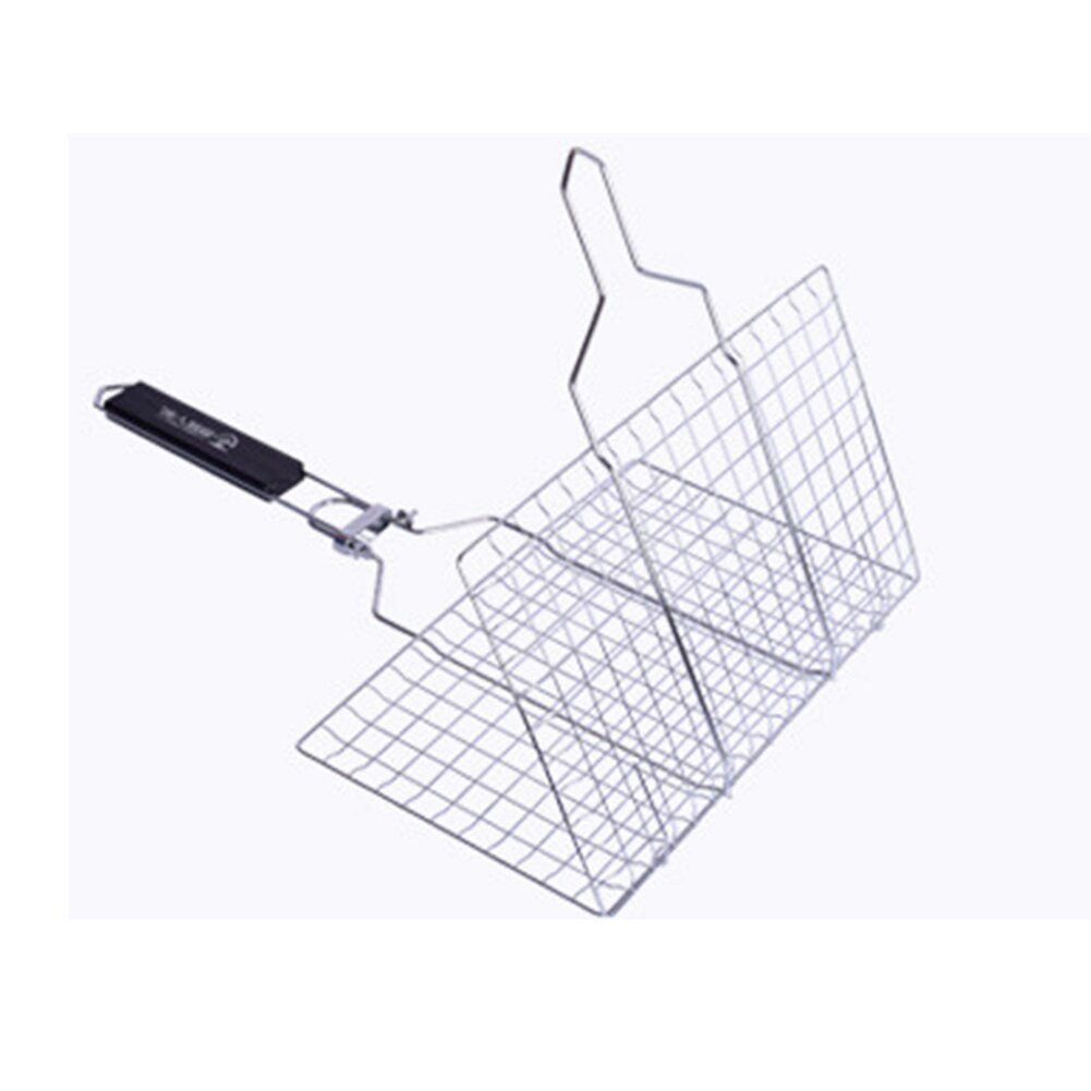 BBQ Grill Barbecue Accessories Tools For Home Park Iron Grilling Basket Portable Stainless Steel BBQ Grill Folding BBQ Grill: Barbecue Grill