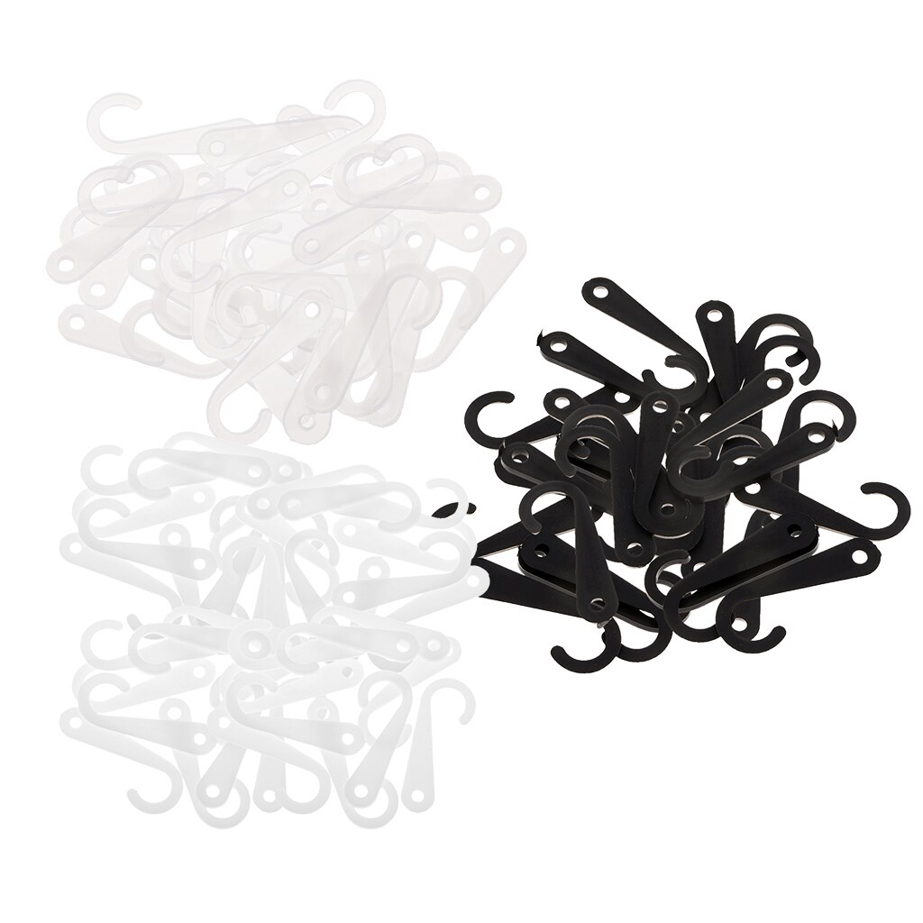 50 Pieces Plastic J Hooks Hanger for Socks Retail Clothes Display Hanger Accessories