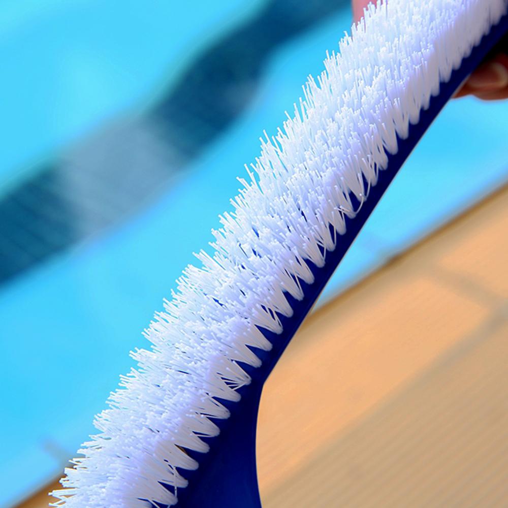 18 Inch Curved Swimming Pool Brush Cleaning Tools Spa Wall Floor Brush Nylon Bristles Cleaner Broom Swimming Pool Accessories