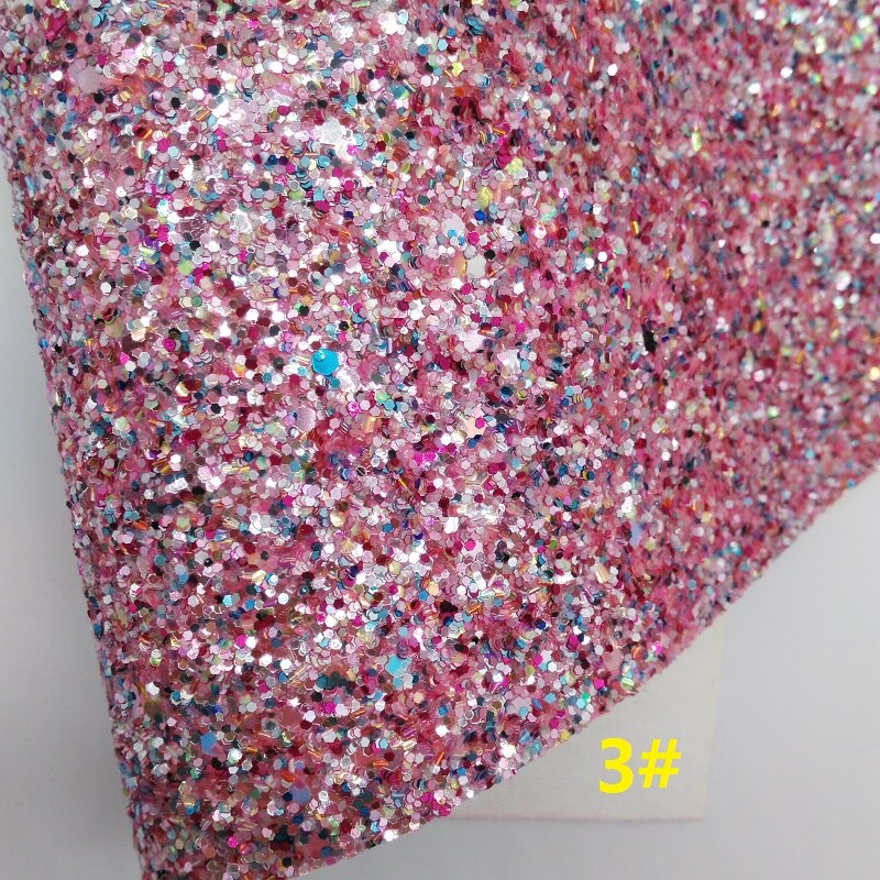 Rosa glitter tyg, leopard konstläder tyg, mocka syntetiskt läder lakan för rosett  a4 8 " x11 " blinkande ming  xm288: 3