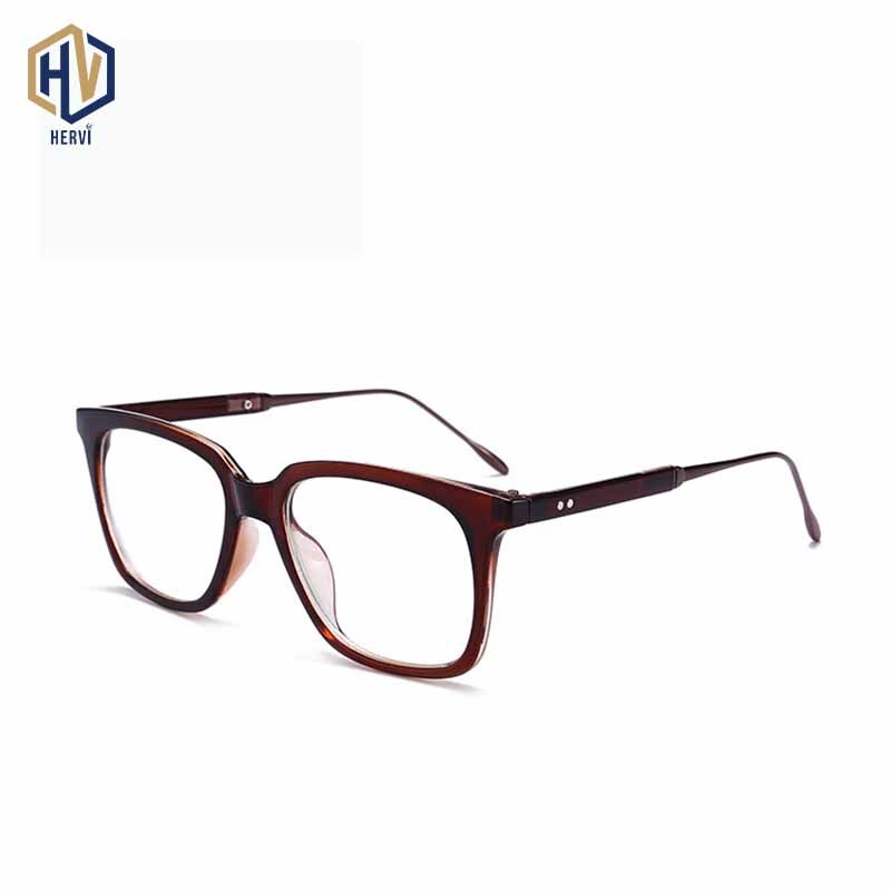 Gafas graduadas con montura cuadrada para hombre y mujer, anteojos con montura cuadrada, Retro, de leopardo, grandes, óptica