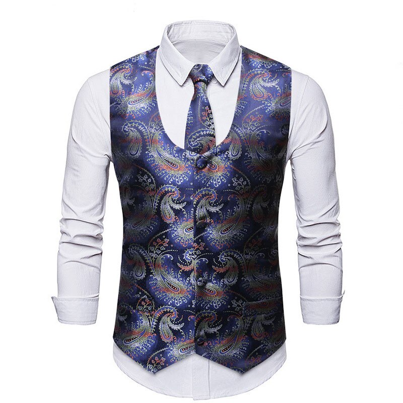 Vinröd paisley väst herr 3 st väst slips näsduksset märke bröllopsklänning väst herr chaleco hombre xxl