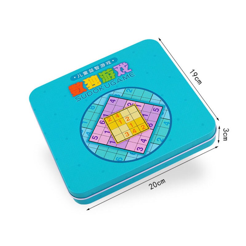 Children Digital Game Chess Nine-square Lattice Sudoku Puzzle Magnetically Filled Digital Wooden Puzzle Children&#39;s Toys