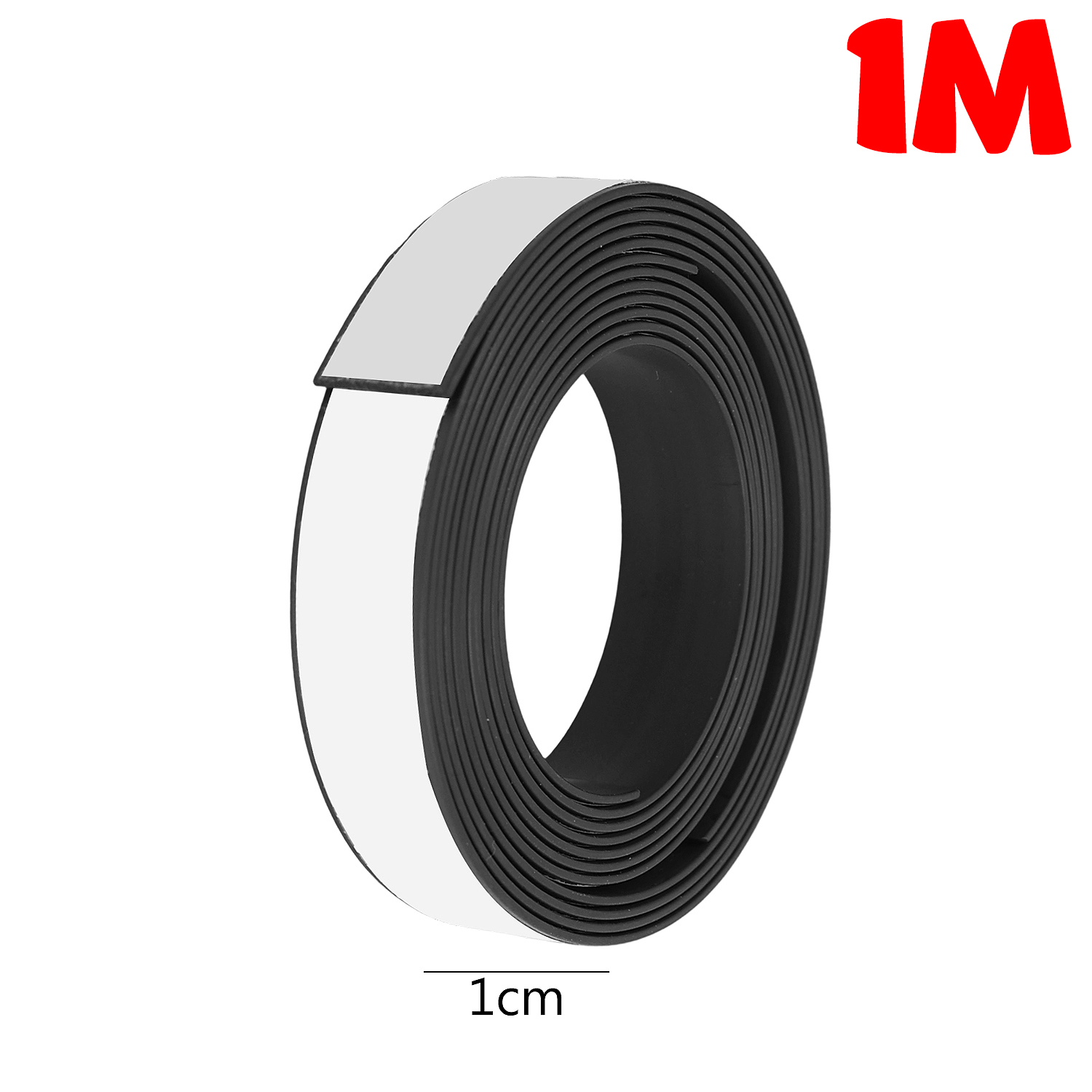 Cinta magnética autoadhesiva, tiras magnéticas de goma flexibles para bricolaje, nevera, hogar, oficina, cintas magnéticas, herramientas de fijación de carteles fotográficos: 1 metro / Marrón