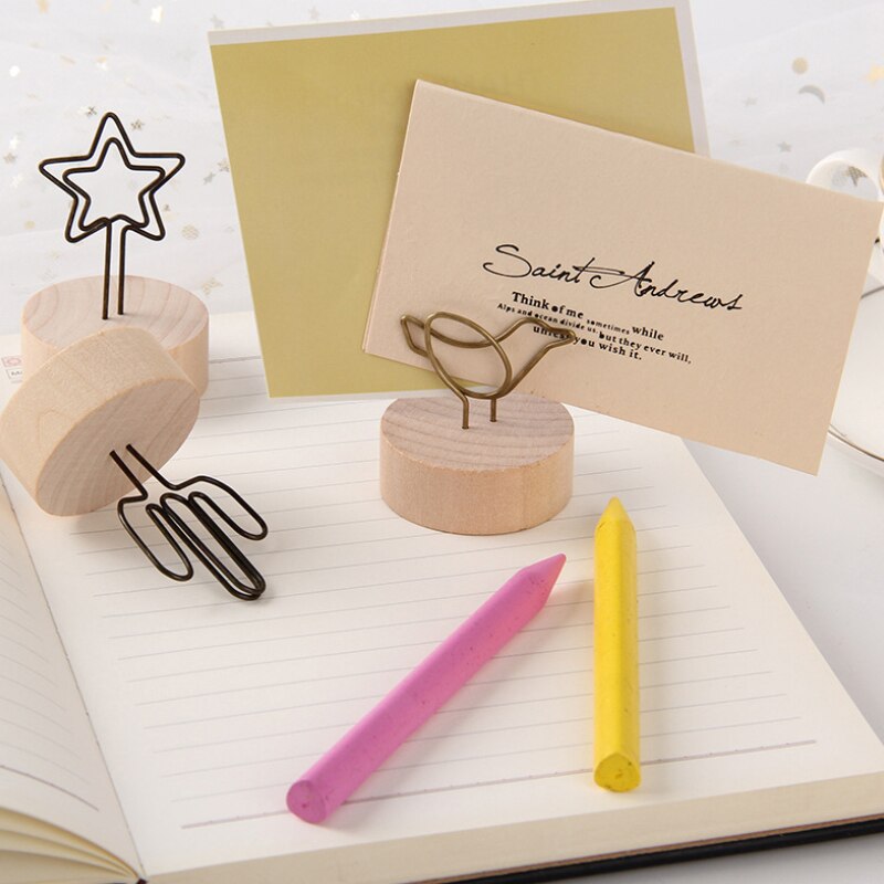 rond en bois Note Photo cadre pince numéro de Table porte-Photo de mariage pince Photo jwjz8