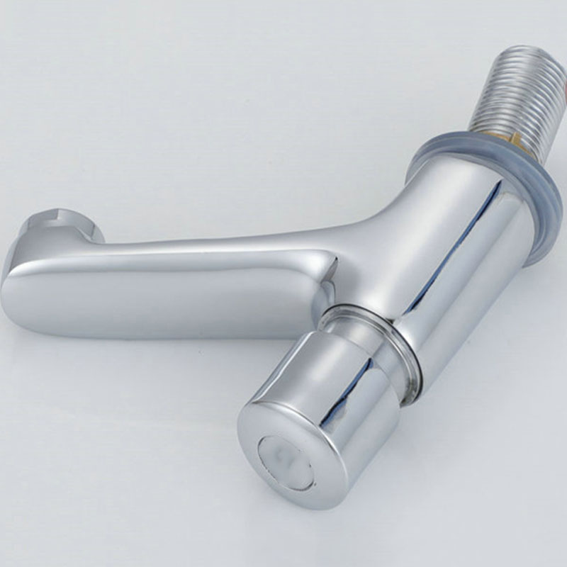 Gezichtswastafel Zelfsluitende waterbesparende kraan Badkamer Wastafel Koudwaterkraan Vertraging Knop Sectie Kraan Badkameraccessoires