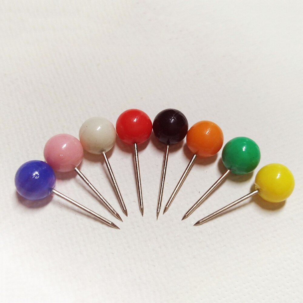 500Pcs 100Pcs Mini Push Pins Round Ball Head Map Tacks with Stainless Point for Office Home Crafts DIY Marking Push Pins