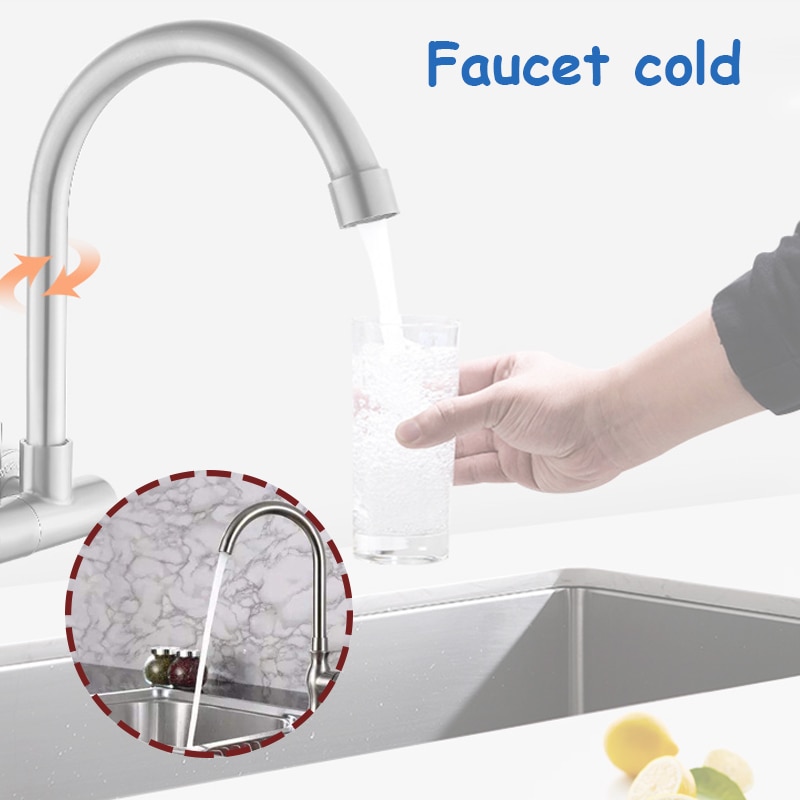 &cold Copper Caravan Boat Water Faucet Tap Kitchen Bathroom for RV Marine Boat Deck Hatch 360 Rotation