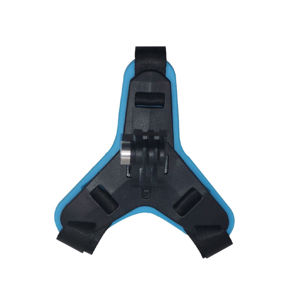 Support de casque support de montage de menton en plastique pour enregistreur de caméra de sport noir en plein air