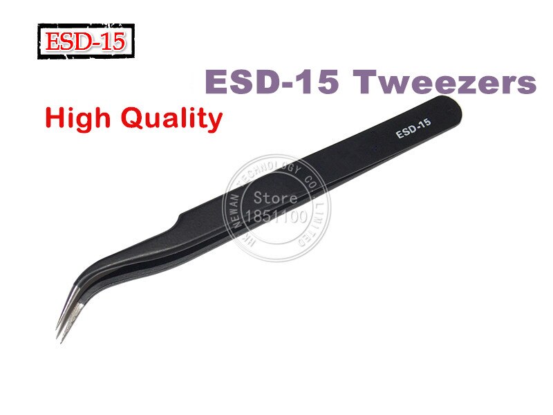 ESD 12 & 15 Antistatische Pincet Corrosiebestendig Veilig antistatische Pincet Onderhoud