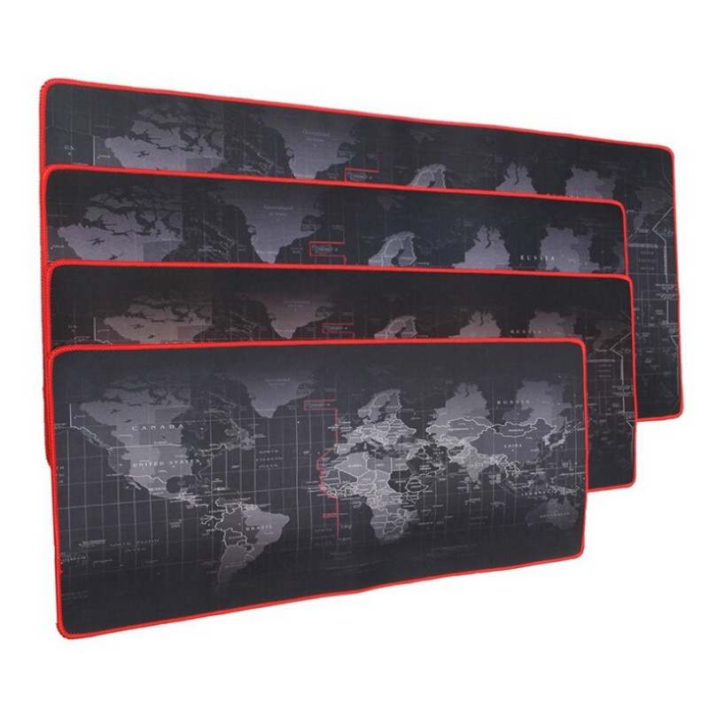 Large size durable gaming Mouse Pad Computer Mouse pad World Map Natural Rubber Mause Pad Keyboard Desk Mat Gamer desktop