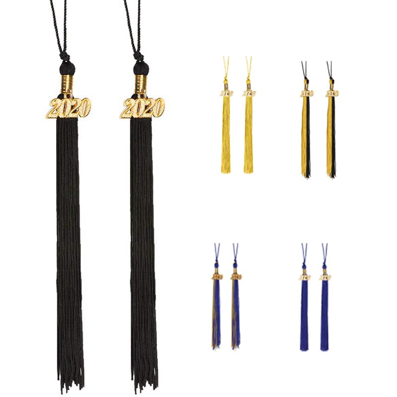 Graduation Tassel with Year Charm 9 Inch 2Pcs