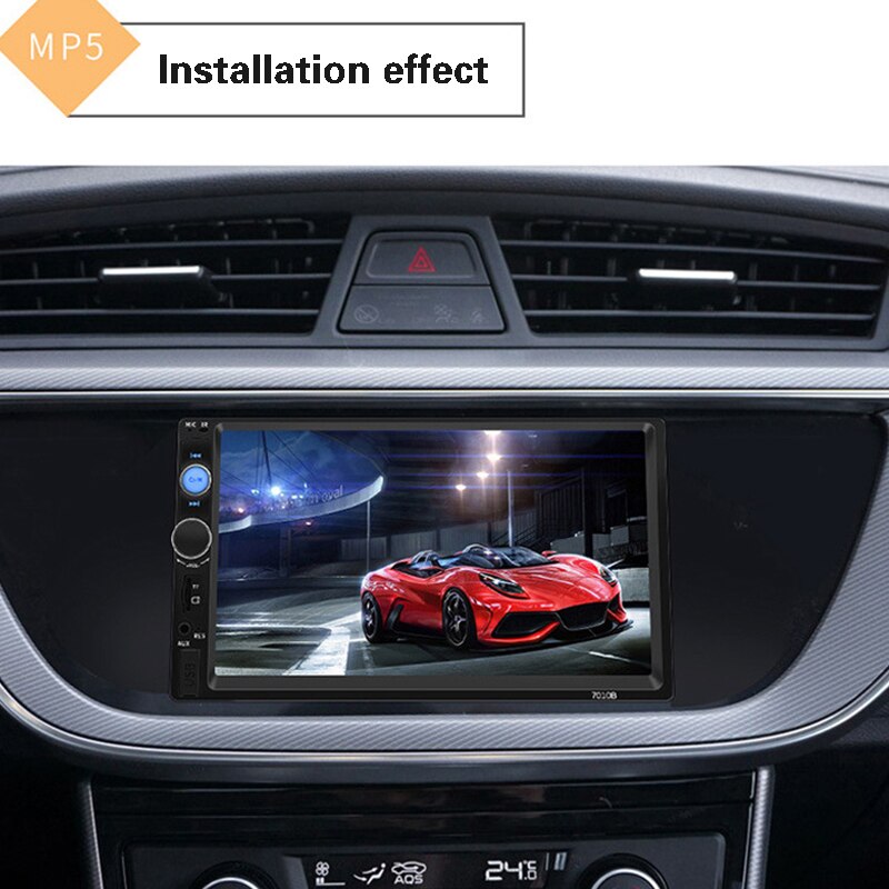 Radio con Gps para coche, reproductor Universal con android, 7 pulgadas, cabeza de navegación, cámara de visión trasera inversa