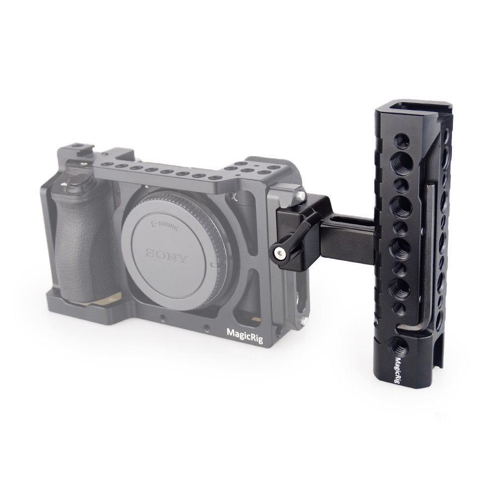 MAGICRIG impugnatura per formaggio NATO a sgancio rapido con due supporti per pattini freddi per DSLR Camera Cage videocamera Cage Rig