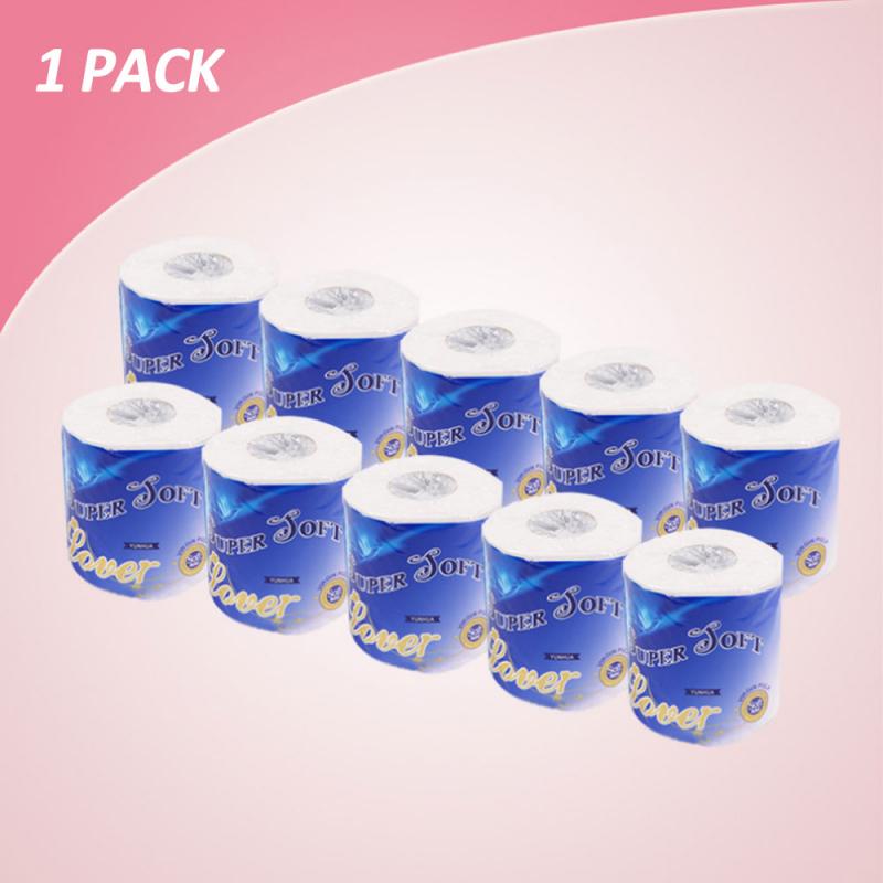 10 Roll/Lot Mild Care Soft Comfortable Toilet Paper 3-Layer Napkin Dissolvable Household Paper Toilet Cored Tissue