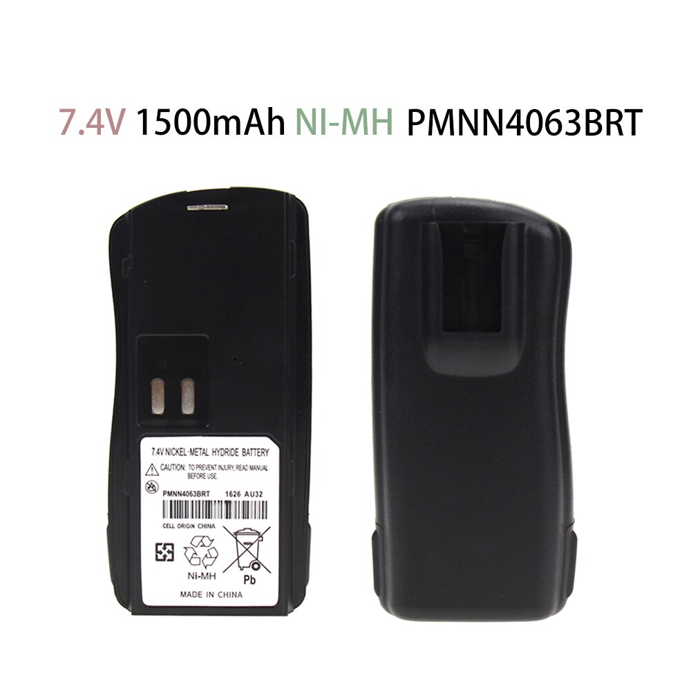 7.4v 1500mAh NiMh Bateria para Motorola Two-way Radio PMNN4046 AXU4100 AXV5100 CP125 GM338 GM398 GP2000 GP2100 P020 VL130