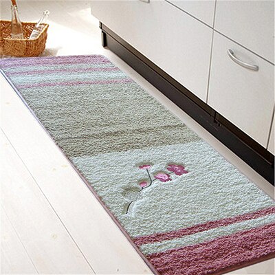 Uspirit pvc mesh koralfleece udendørs måtter badeværelsestæpper vandbad accent tæpper og måtter anti-skrid anti-bakterie tæpper  hh1656: Lyserød / 45 x 120cm