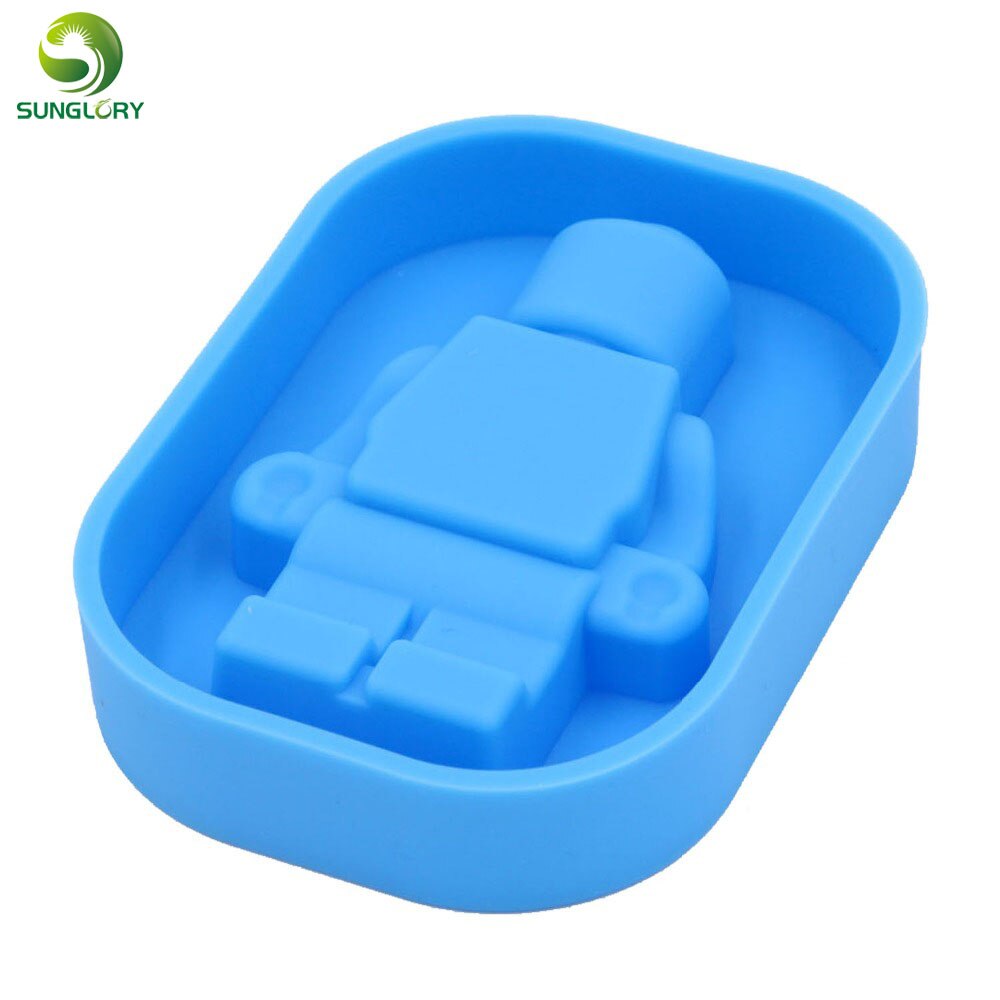 Silicone Robot Mold Ice Cream Tubs Robots Ice Cream Maker Mold Silicone Trays Mold Baking Tools Bar Ice Cube Mold Kitchen Gadget