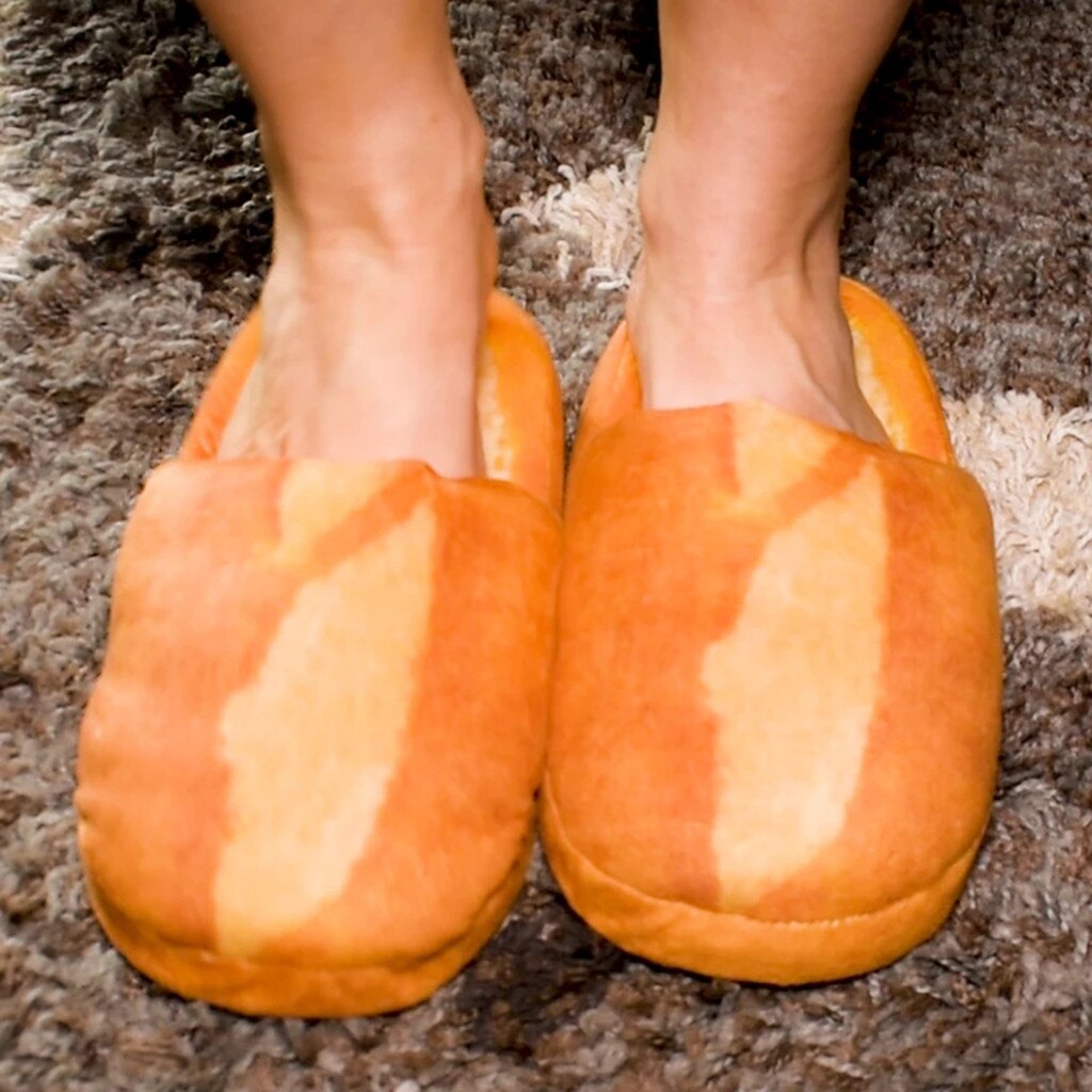 Winter warm Frauen Männer Hause Hausschuhe Neue Weiche Innen Haus Schuhe Pelz Lustige Brot Plüsch Schlafzimmer Stumm Boden Pantoffel neue # L20