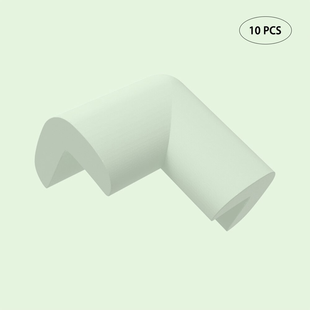 10 Uds. Muebles protectores de seguridad para bebés protección de esquinas protección de seguridad para niños protección de la esquina de la Mesa tira esquinas de borde suave para niños: light green