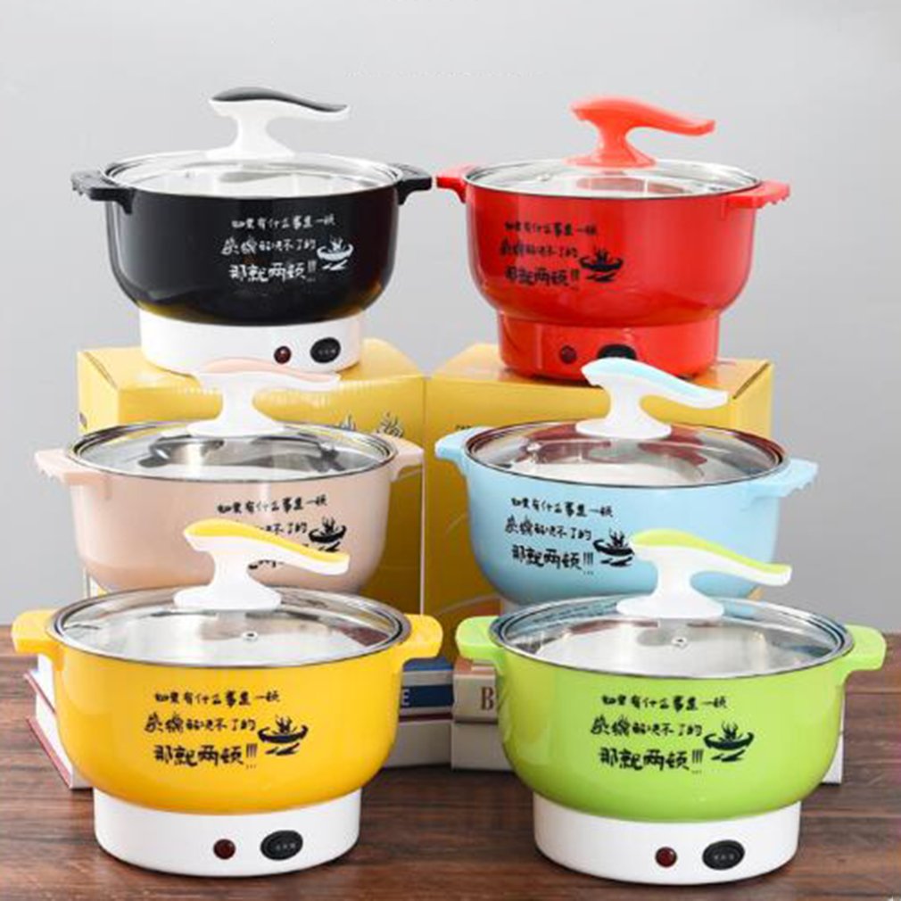 Multifunctional Electric Cooker Stainless Steel Plastic Home Appliances Double Firepower Anti-Dry Function Pot