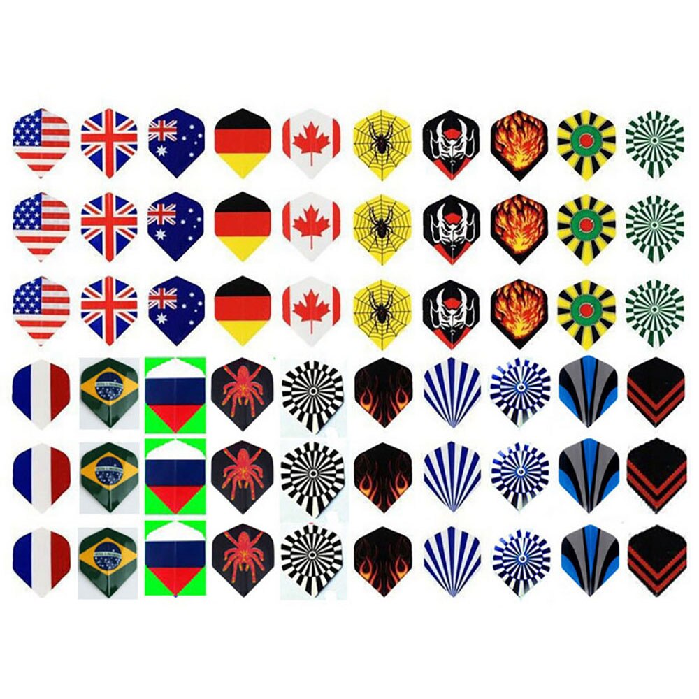 60 st /3 set standard dartflygningar slitstark pvc dart svansvinge