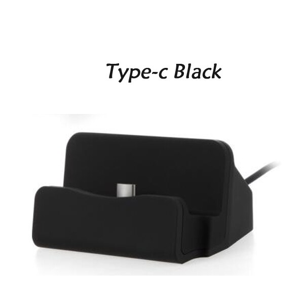 Station de charge USB Type C 3.0, pour Lg G6 Motorola Moto Z Z2 Z3 Play G5 G6 Plus Umidigi Z2 S2 A1 Pro, chargeur: black color