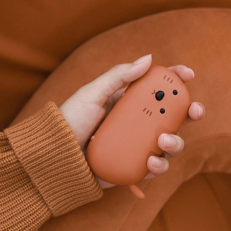 Scaldamani elettrico ricaricabile portatile mini 2 in 1 scaldamani USB riscaldatore tascabile riscaldamento pratico scaldino riscaldatore viaggio a casa: 3