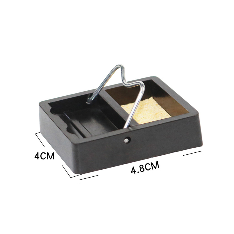 Supporto universale per saldatore elettrico con cuscinetti in spugna per pulizia saldatura Saldatura generica resistente alle alte temperatura: verde