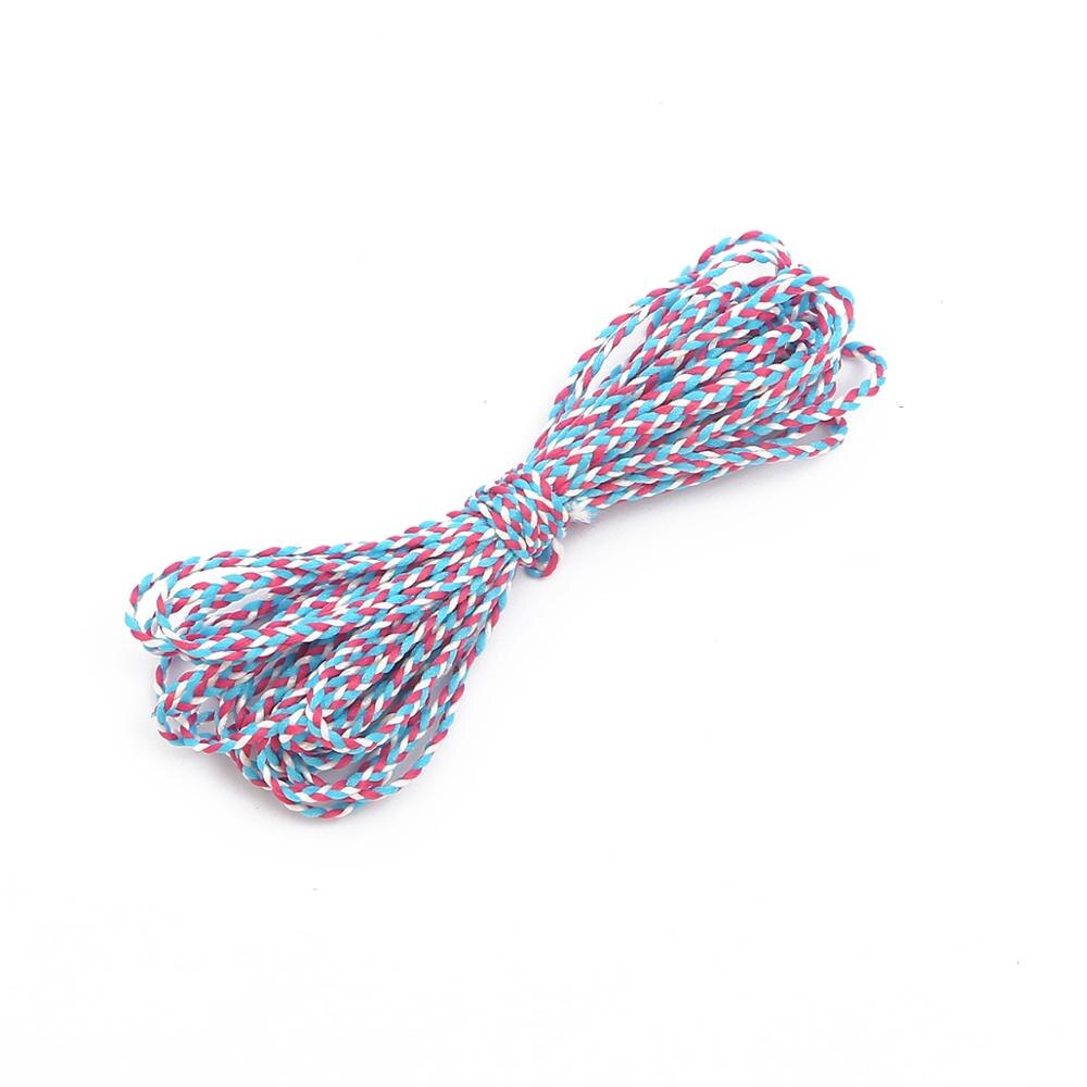 5m leveys 2mm polyesteripuuvilla punottu köysi naru kierretty makrameennyöri askarteluun kodintekstiilit hääkoristelutarvikkeet: Tyyli 10