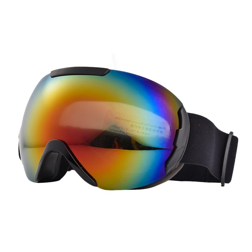 Skidglasögon snowboard sportglasögon uv-skyddande dubbelskiktad skidåkning bergsklättring stora glasögon med anti-im för herr dam