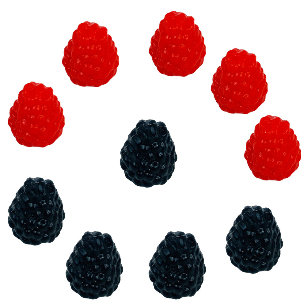 10Pcs Plastic Raspberry Model Simple Cabinet Raspberry Decor Photo Prop Simulated Fruit Models