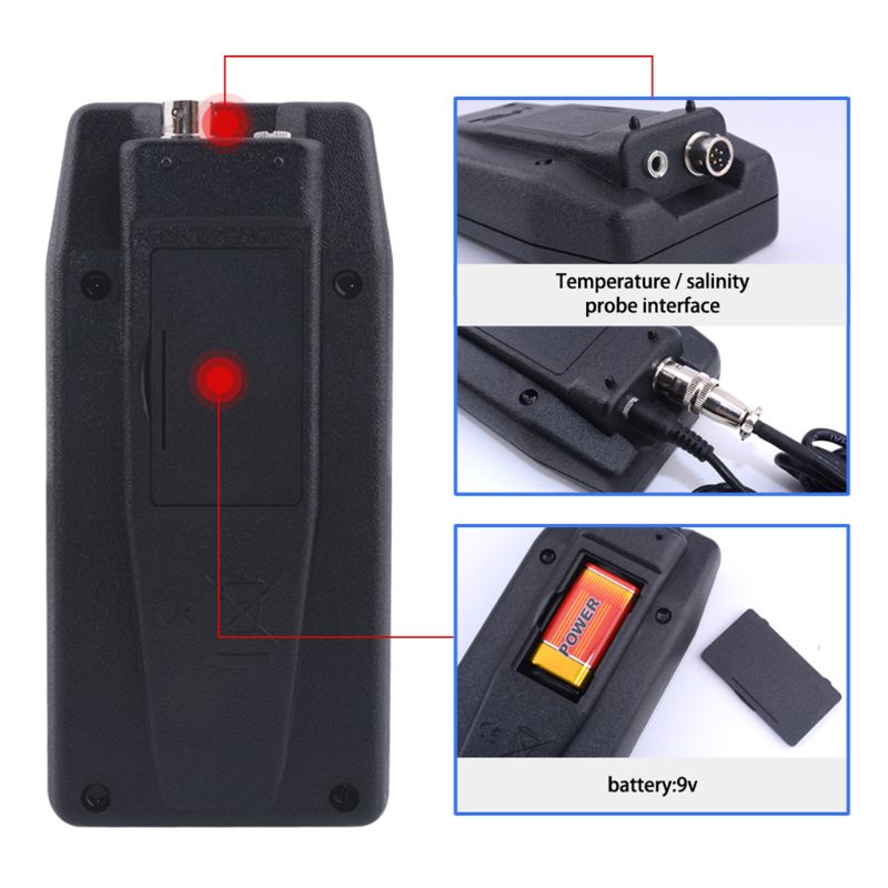 Newest EC-8423 Digital EC Meter 2 in 1 TEMP EC Tester Conductivity Meters Water Test Tool for Pool Drink Water Aquarium