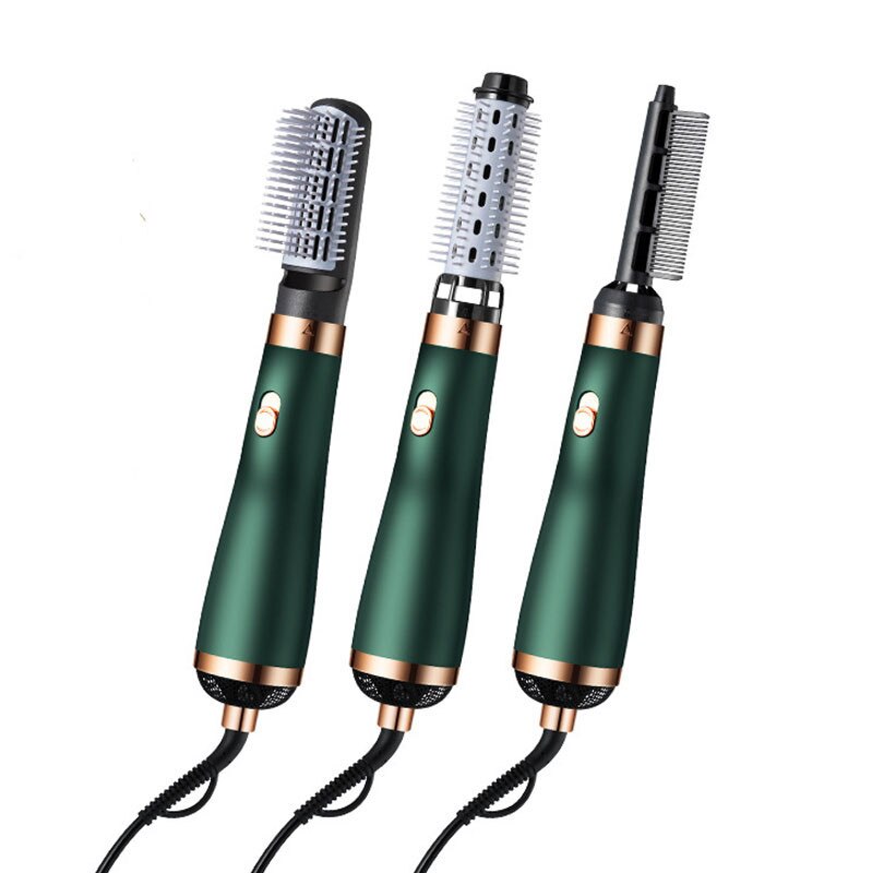 Multifunctionele 3 In 1 Föhn Borstel Steil Haar Kam Haar Krultang Een Stap Air Brush Vrouwen Roterende Haar droger Borstel