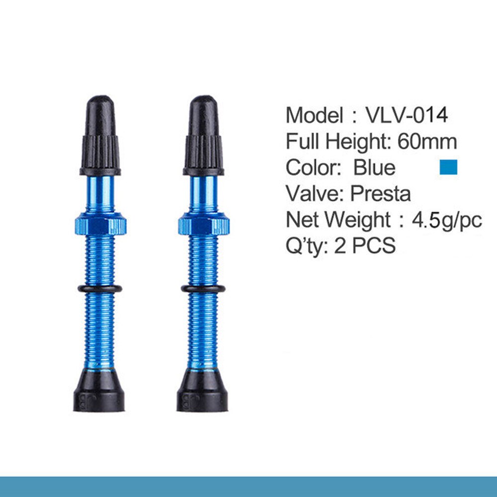 1 paar Fahrrad 48/60/78mm Presta Ventil für Rennrad MTB Fahrrad Tubeless Reifen Messing Core Legierung stem Tubeless Dicht Kompatibel: L2