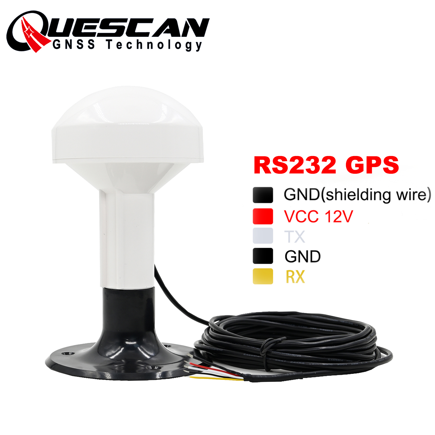 Quescan  r70l rs232 gps-empfängerantenne 12v Marine nmea 0183 gps 4800 Baud 12v 24v weitbereichsspannung