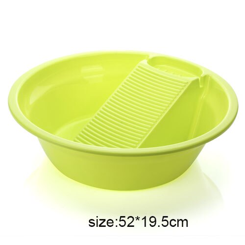 Baignoire en plastique lavabo bassin épaissi baignoire Sudsy baignoire à lessive bassin épurateurs produits de blanchisserie ménagers accessoires: Green-L