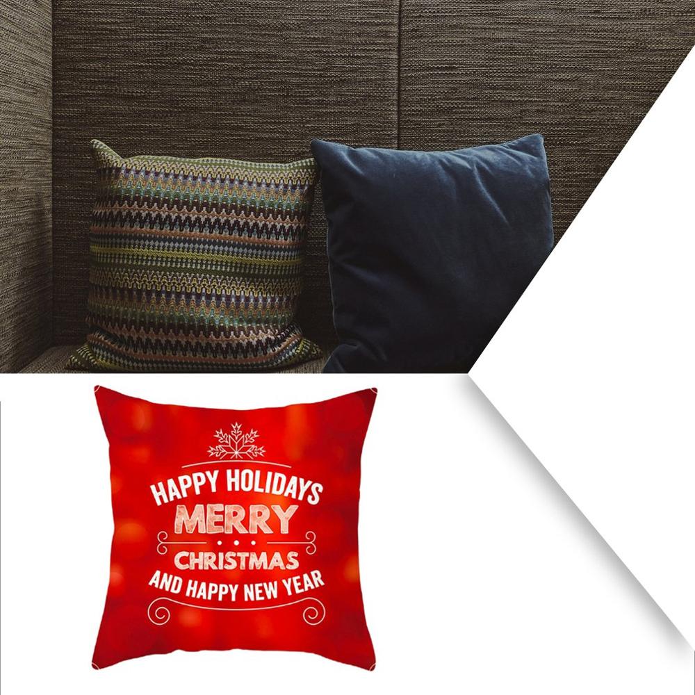 Decoração da casa do natal travesseiro caso bonito elk padrão sofá carro travesseiro capa almofada lance travesseiro geométrico 45*45cm