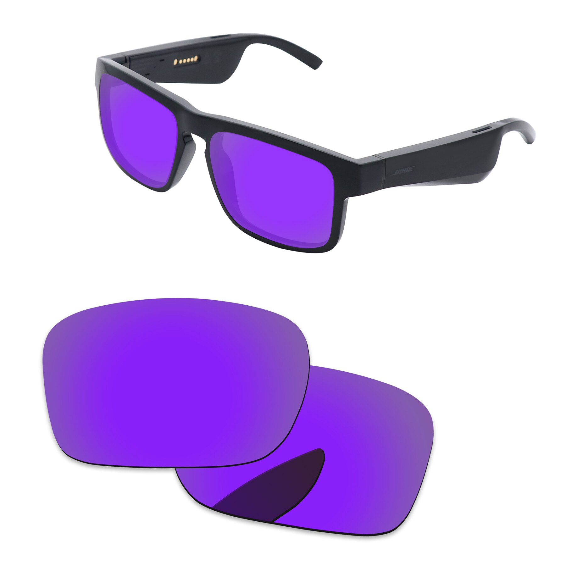 Alphax Ersatz Linsen für Bose Tenor Sonnenbrille Polarisierte-Mehrere Optionen: Plasma Purple
